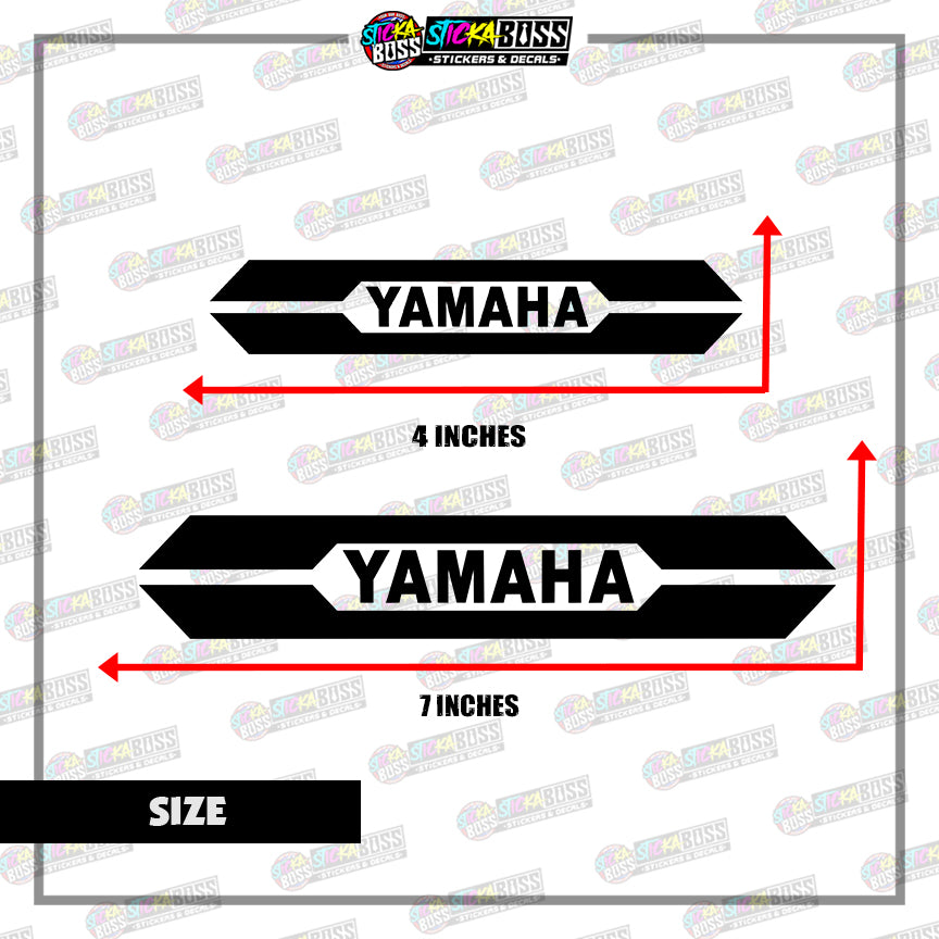 2Pcs YAMAHA Stickers Motorcycle Shock ( VINYL CUT-OUT STICKER DECALS )【Stickaboss】