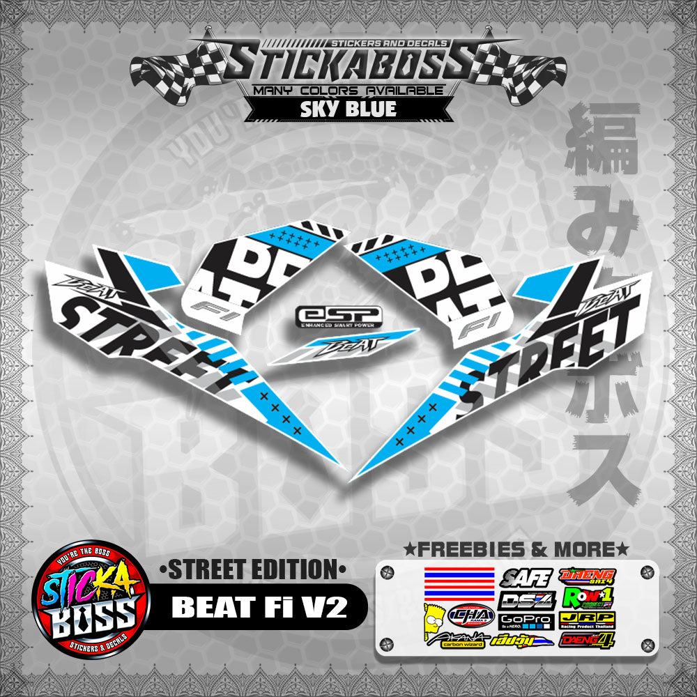 BEAT Fi V2 STOCK DECALS ( STREET EDITION )【WITH FREEBIES】