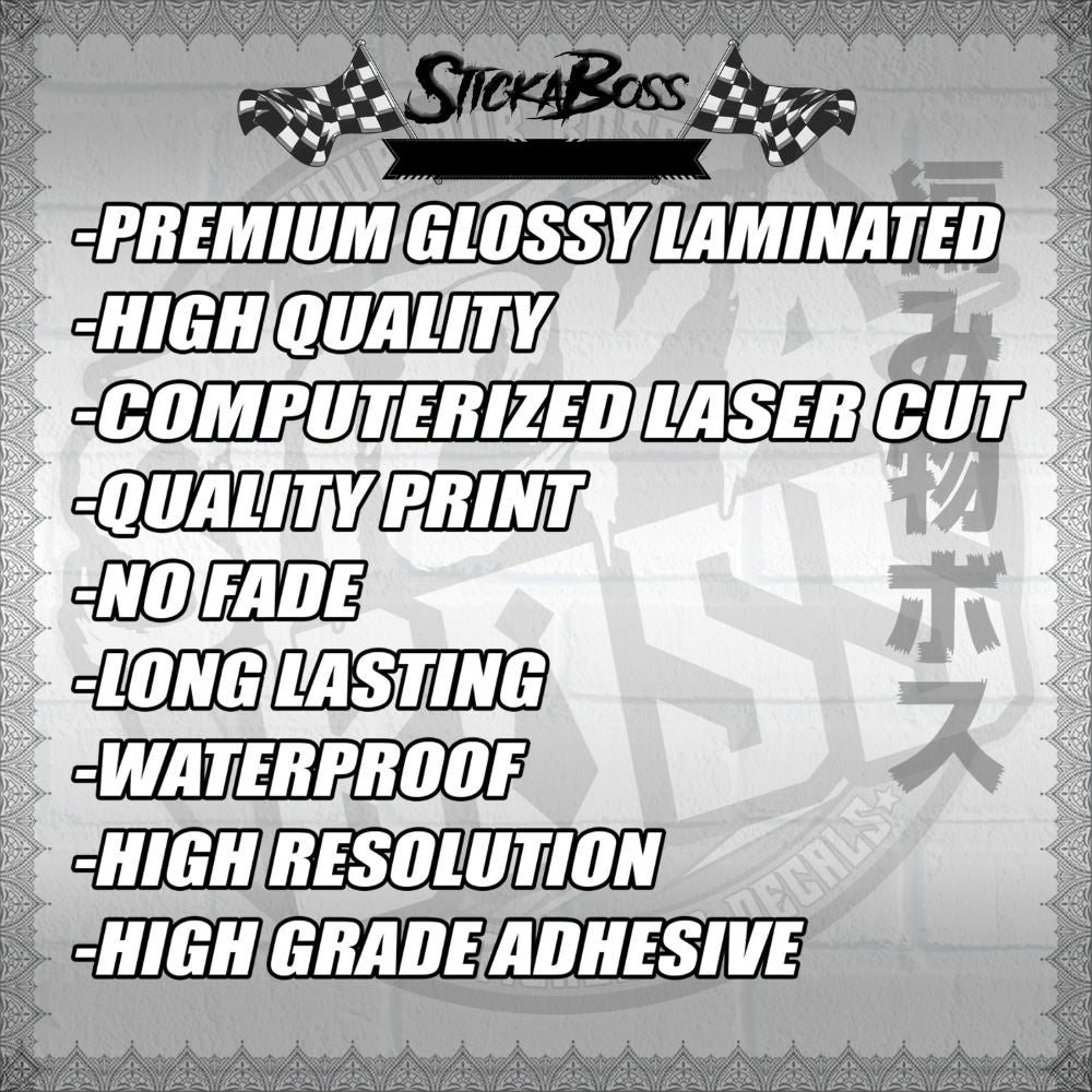 【PREMIUM UV PRINT】TRANSPARENT CLICK 125 / 150 V2 DECALS ( VARIO TRIBAL FIRE )【WITH FREEBIES】