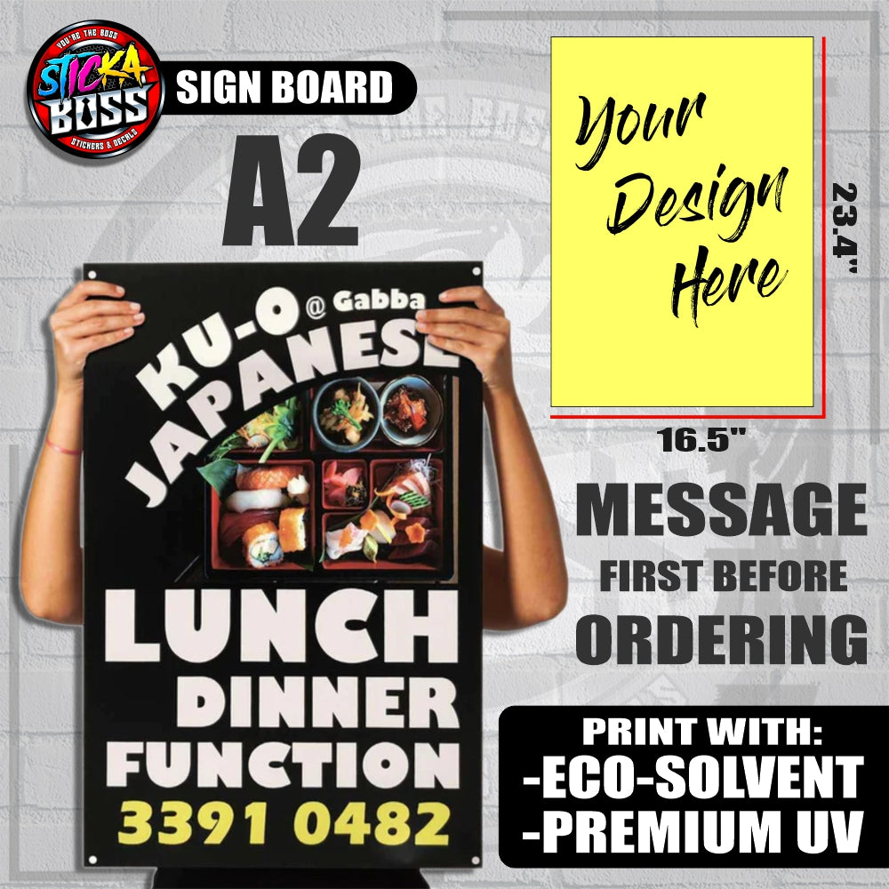 A2 BIG SIZE ANNOUNCEMENT SIGN ON SINTRA BOARD | CUSTOMIZED | NEXT DAY SHIP 【LOWEST PRICE】