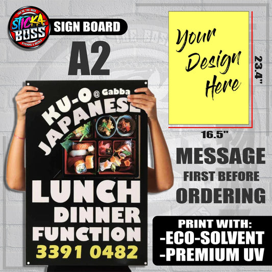 A2 BIG SIZE ANNOUNCEMENT SIGN ON SINTRA BOARD | CUSTOMIZED | NEXT DAY SHIP 【LOWEST PRICE】