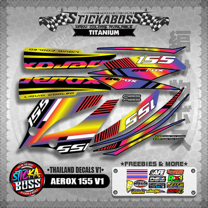 AEROX 155 V1 ( THAILAND DECALS V1 )【WITH FREEBIES】