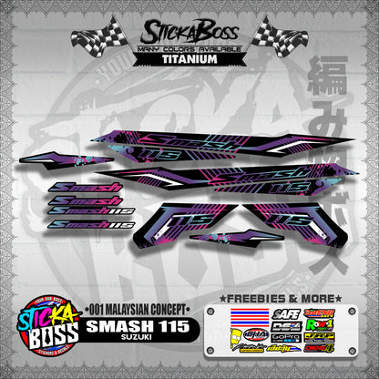 SMASH 115 DECALS ( 001 MALAYSIAN CONCEPT )【WITH FREEBIES】