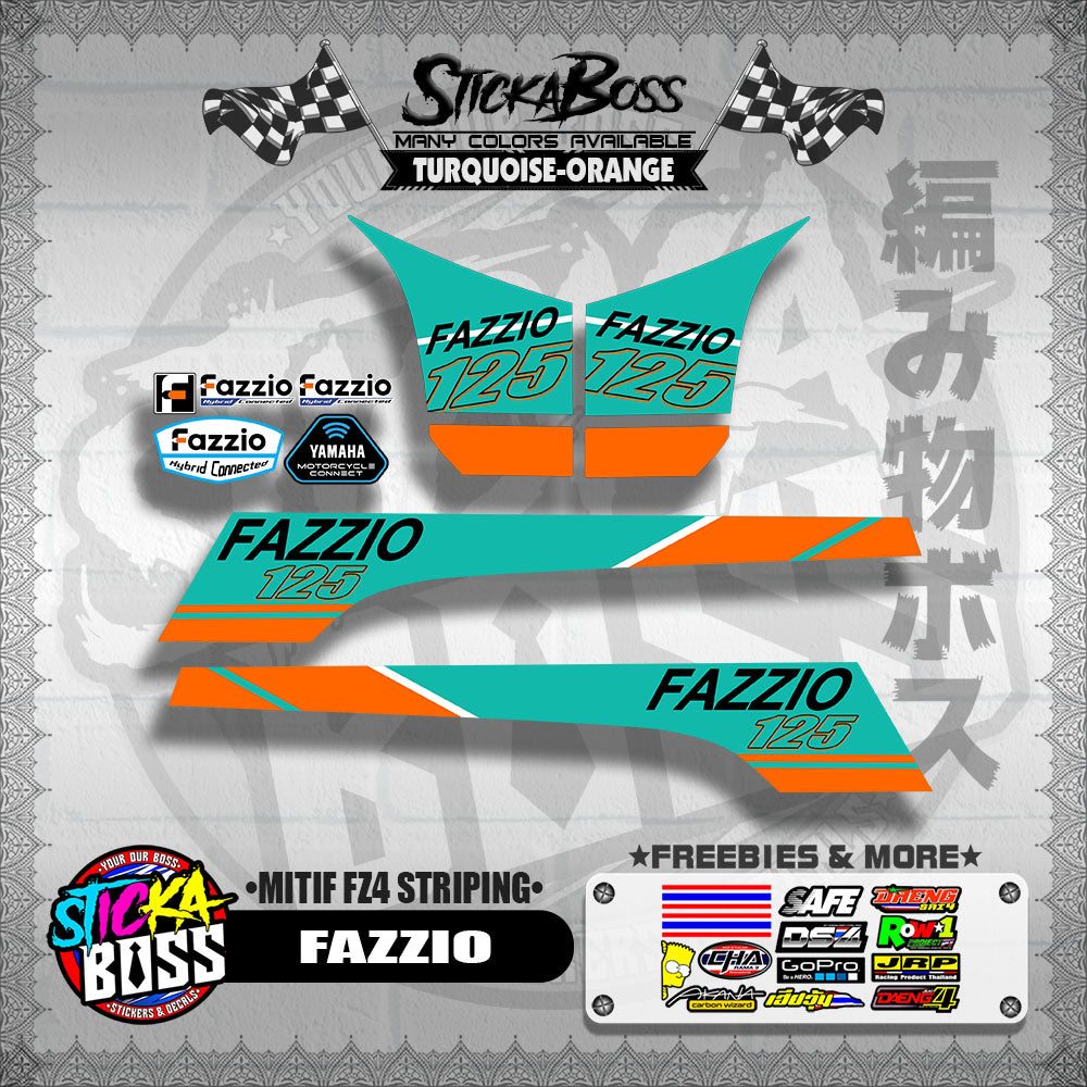 FAZZIO DECALS ( MITIF FZ4 STRIPING )【WITH FREEBIES】