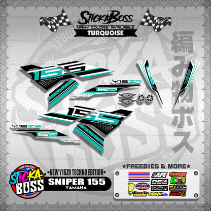 SNIPER 155 DECALS ( NEW Y16ZR TECHNO EDITION )【WITH FREEBIES】