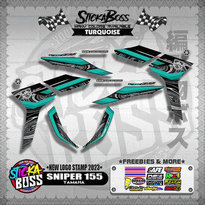 SNIPER 155 DECALS ( NEW LOGO STAMP 2023 )【WITH FREEBIES】