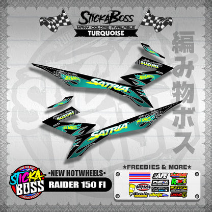 RAIDER 150 FI DECALS ( NEW HOTWHEELS )【WITH FREEBIES】