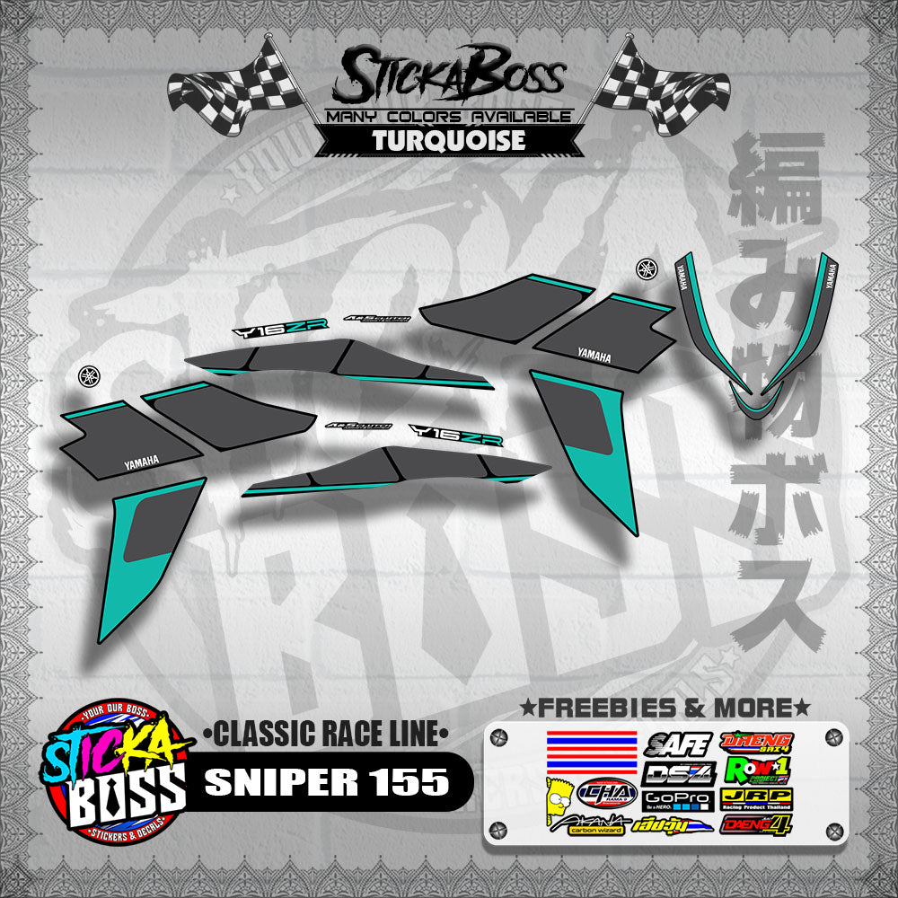 SNIPER 155 DECALS ( CLASSIC RACE LINE )【WITH FREEBIES】