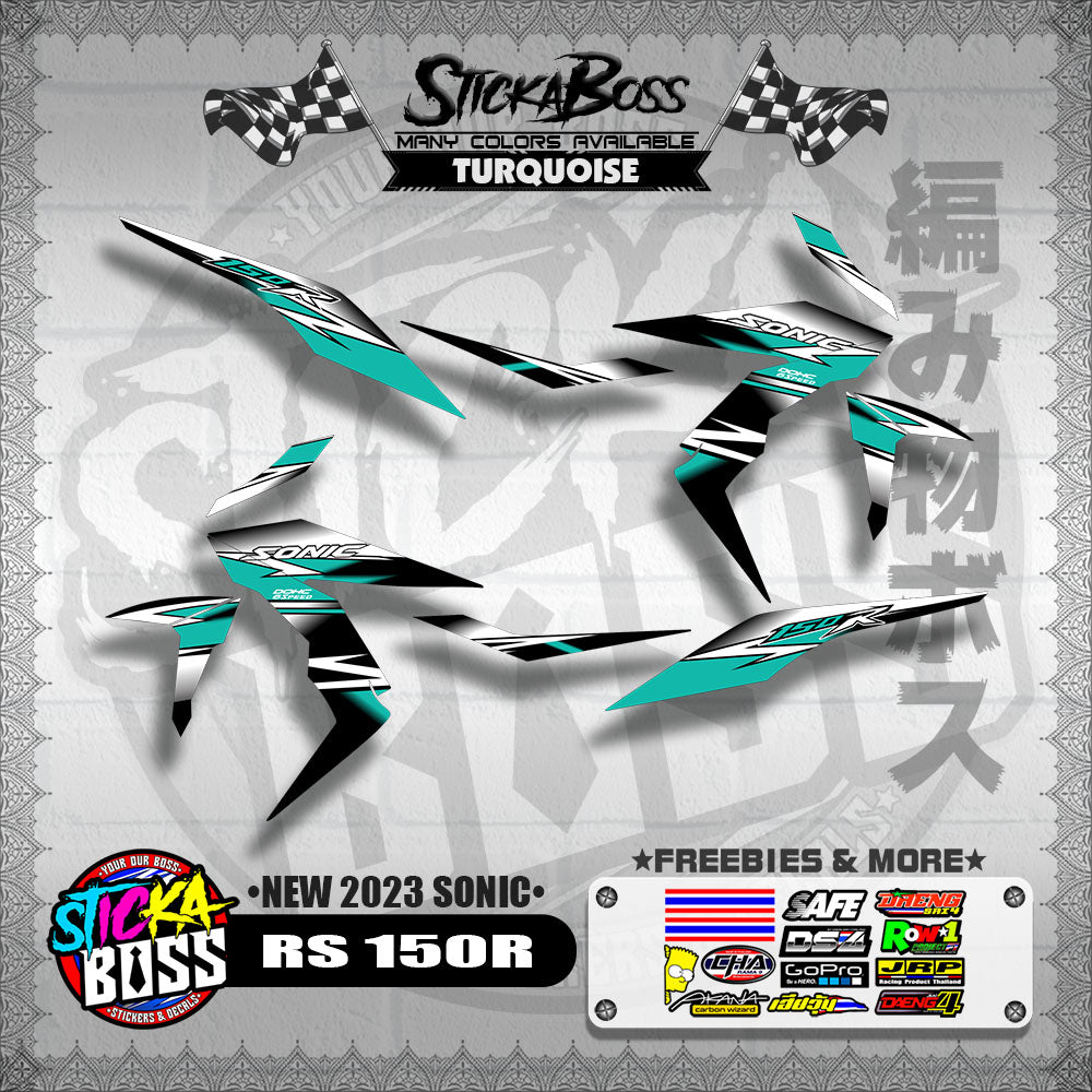 RS 150 R DECALS ( NEW 2023 SONIC )【WITH FREEBIES】