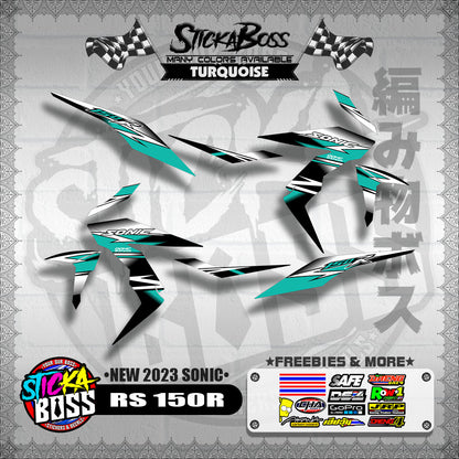 RS 150 R DECALS ( NEW 2023 SONIC )【WITH FREEBIES】