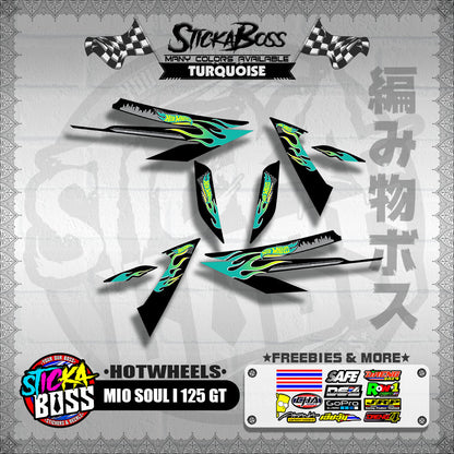 MIO SOUL I 125 GT DECALS ( HOTWHEELS )【WITH FREEBIES】