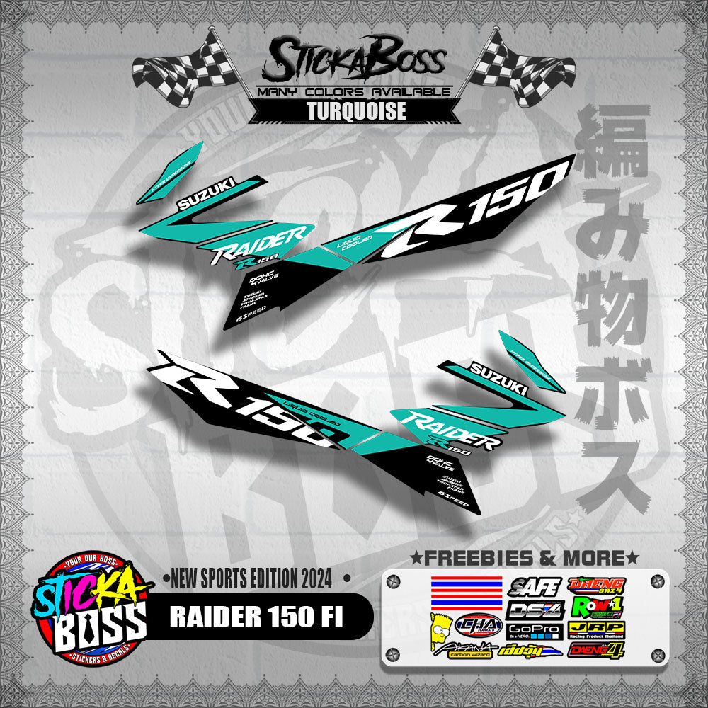 RAIDER 150 FI DECALS ( NEW SPORTS EDITION 2024 )【WITH FREEBIES】