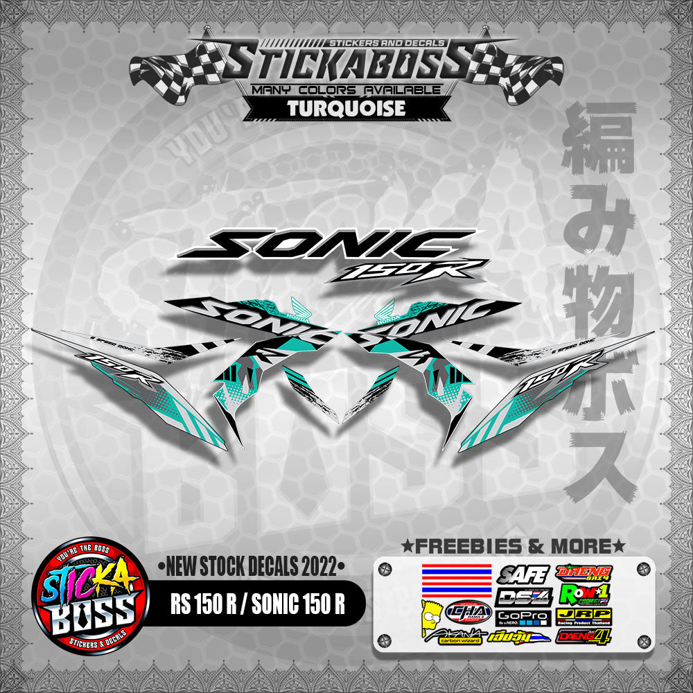 RS 150 R / SONIC 150 R ( NEW STOCK DECALS 2022 )【WITH FREEBIES】