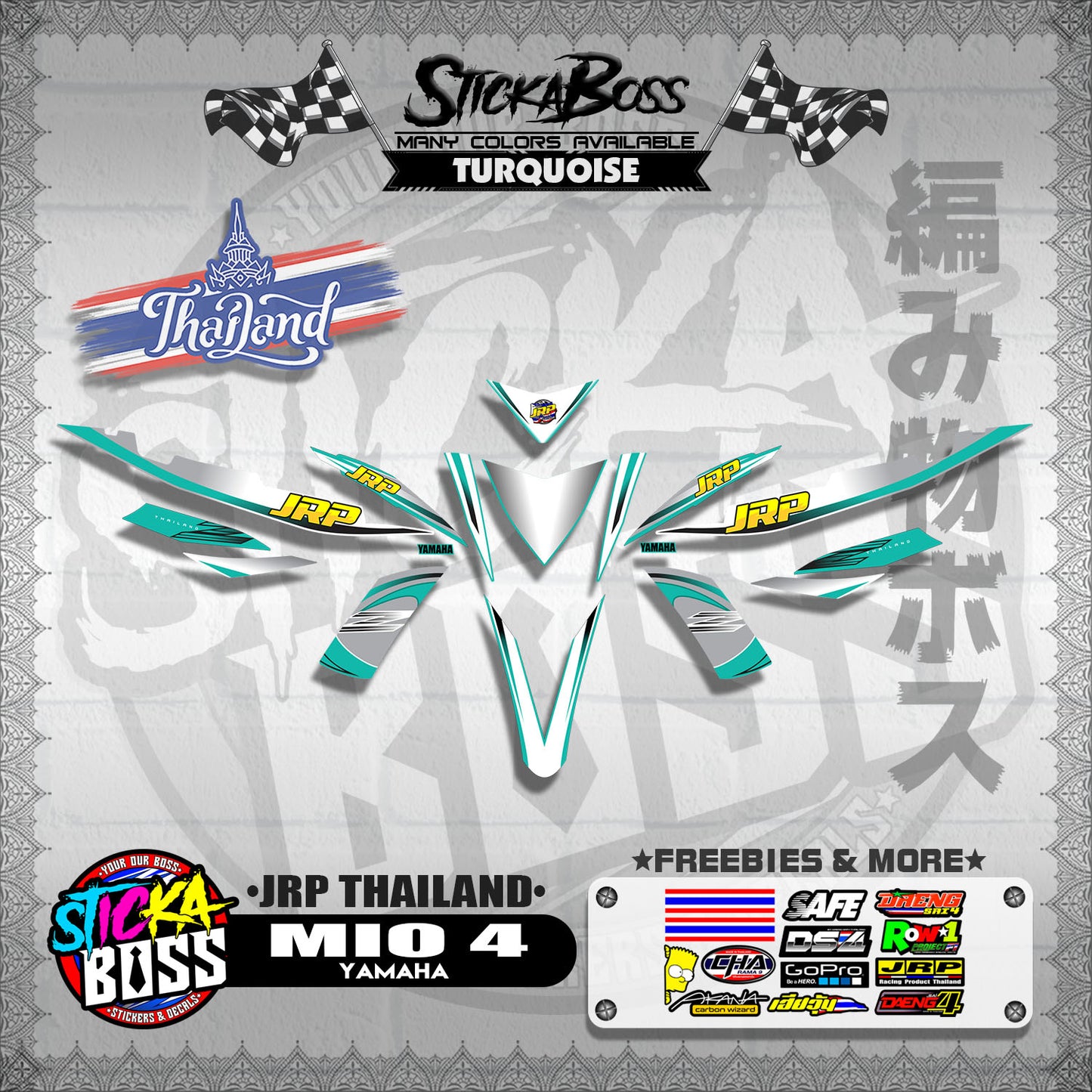 MIO 4 ( JRP THAILAND DECALS )【WITH FREEBIES】