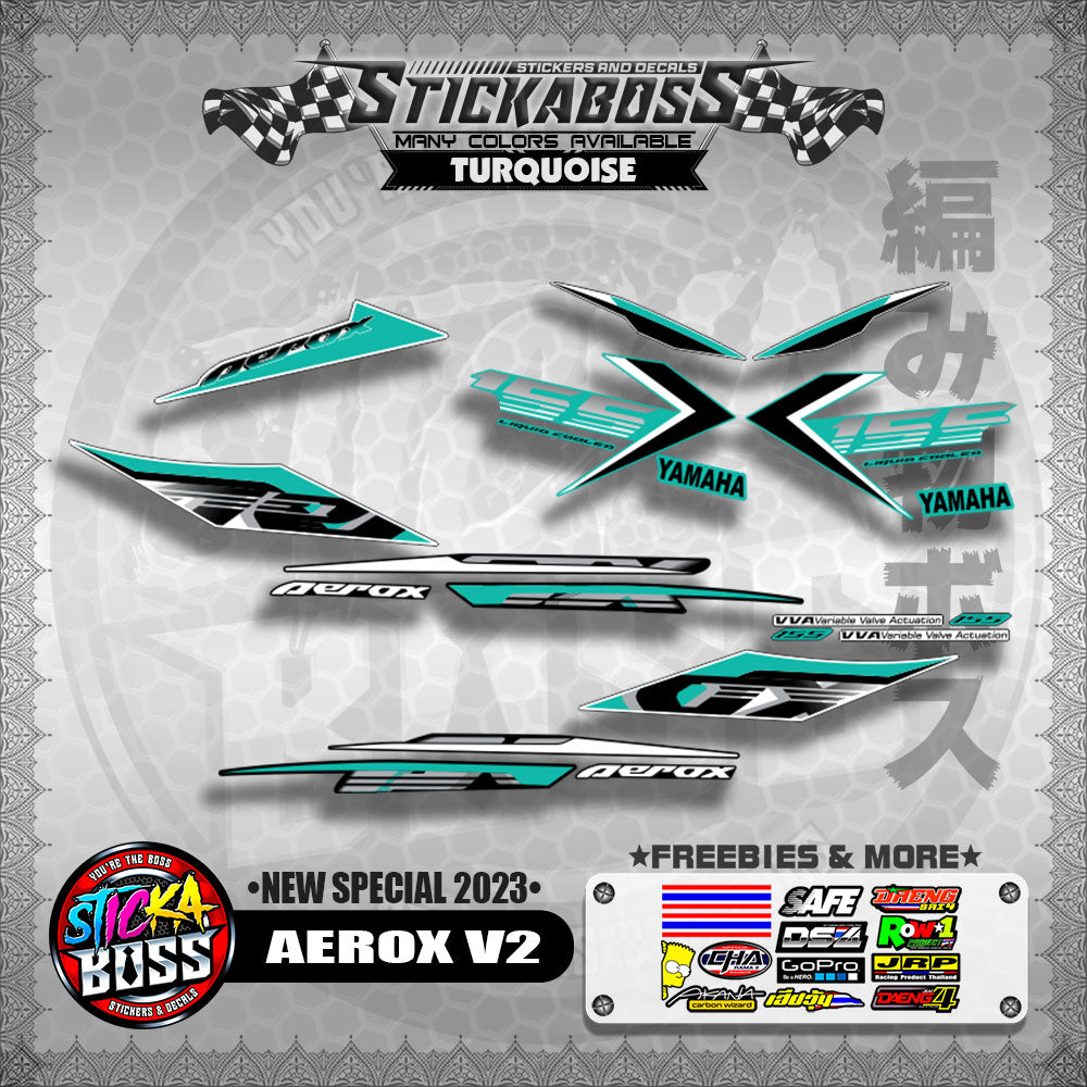 AEROX V2 DECALS ( NEW SPECIAL 2023 )【WITH FREEBIES】