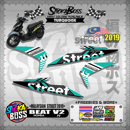 BEAT Fi V2 DECALS ( MALAYSIAN STREET 2019 )【WITH FREEBIES】