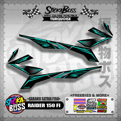 RAIDER 150 FI DECALS ( GARANSI SATRIA F150 )【WITH FREEBIES】