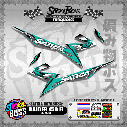 RAIDER 150 Fi DECALS ( SATRIA HAYABUSA )【WITH FREEBIES】