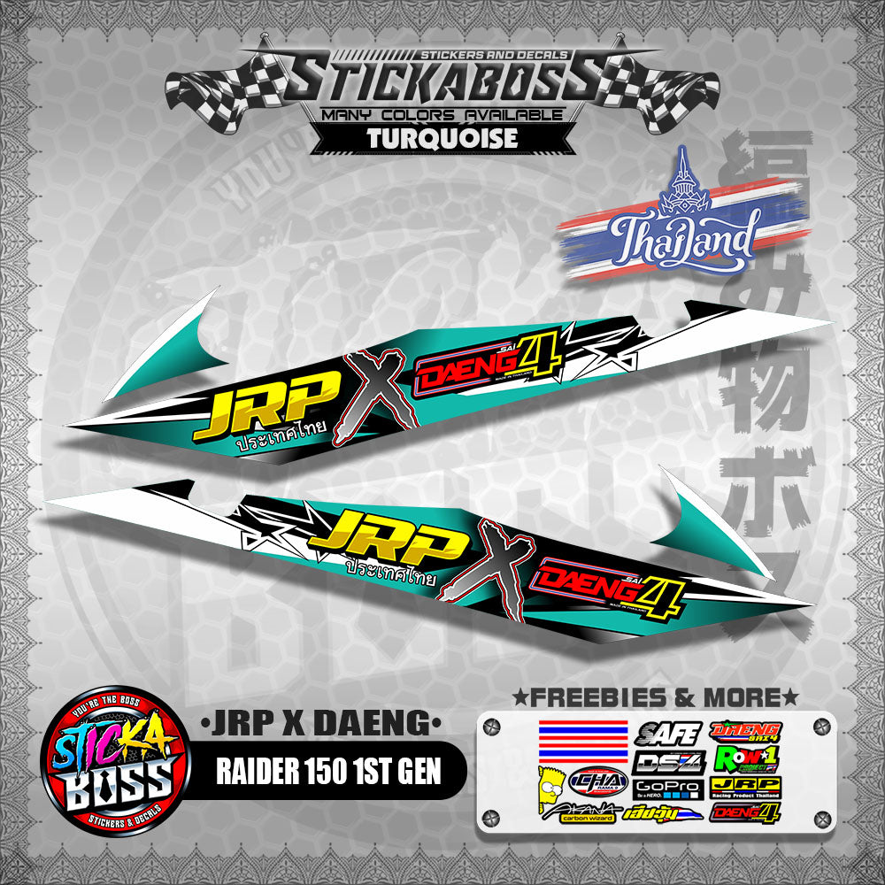 RAIDER 150 1ST GEN DECALS ( JRP X DAENG )【WITH FREEBIES】