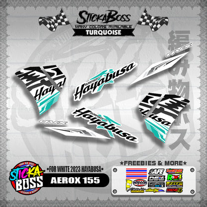 AEROX 155 DECALS ( FOR WHITE 2023 HAYABUSA )【WITH FREEBIES】