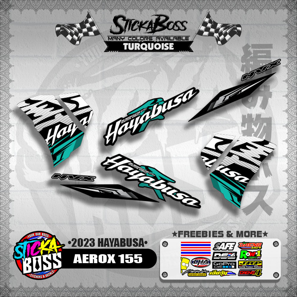 AEROX 155 DECALS ( 2023 HAYABUSA )【WITH FREEBIES】