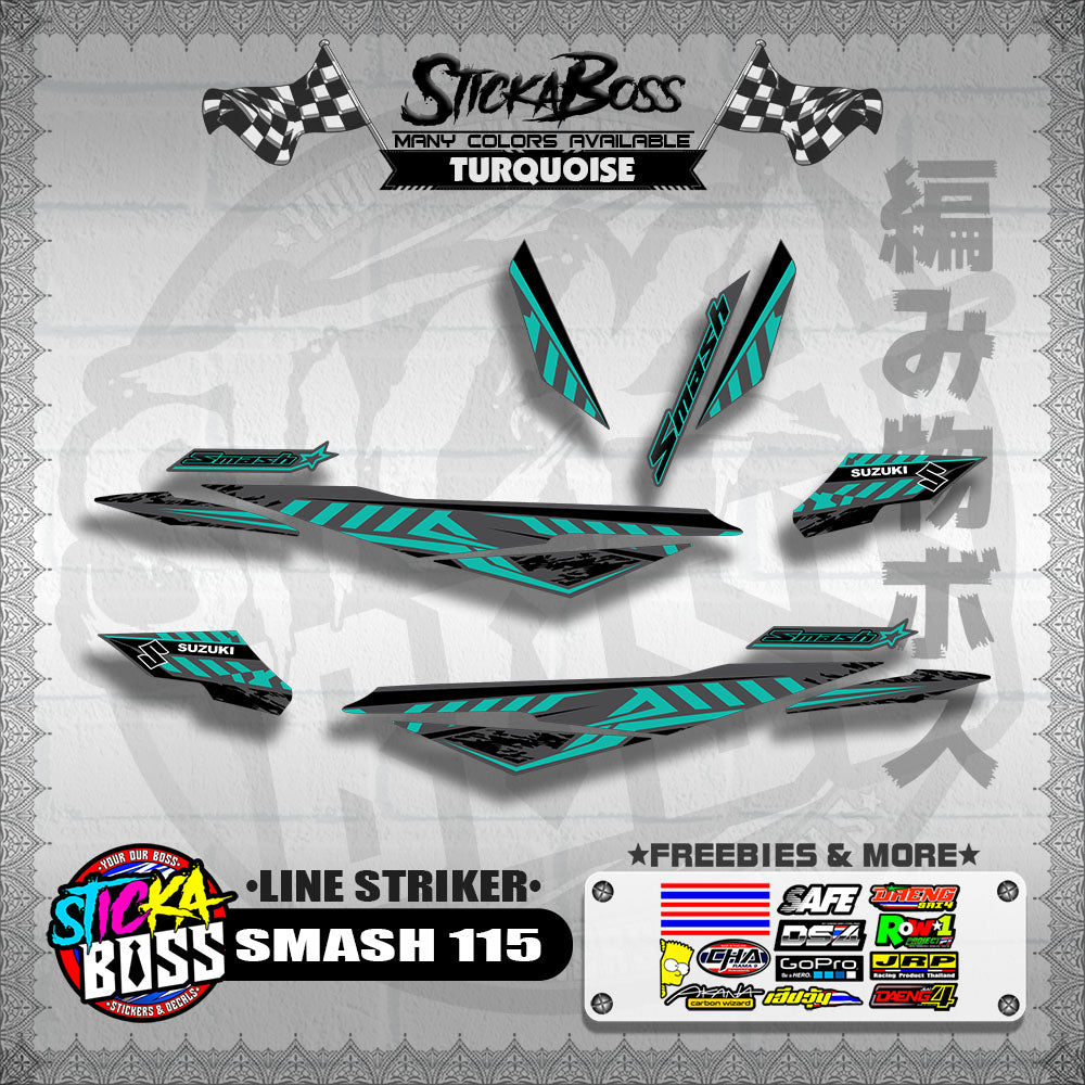 SMASH 115 DECALS ( LINE STRIKER )【WITH FREEBIES】