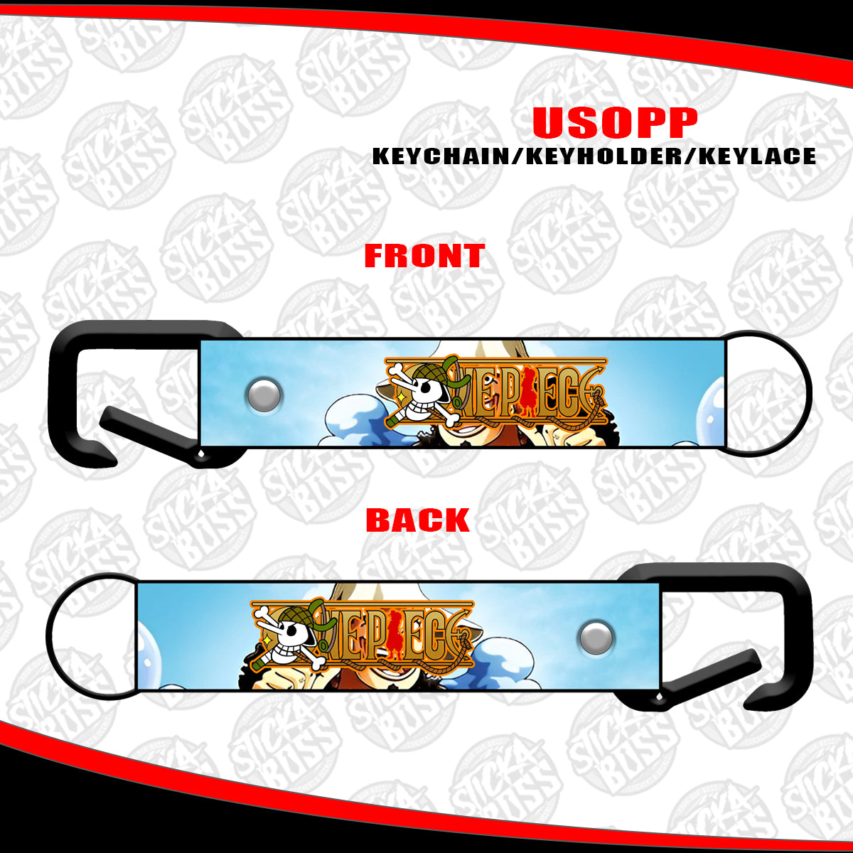 ONE PIECE KEYCHAIN / KEYHOLDER / KEYLACE (SOLD PER PIECE)