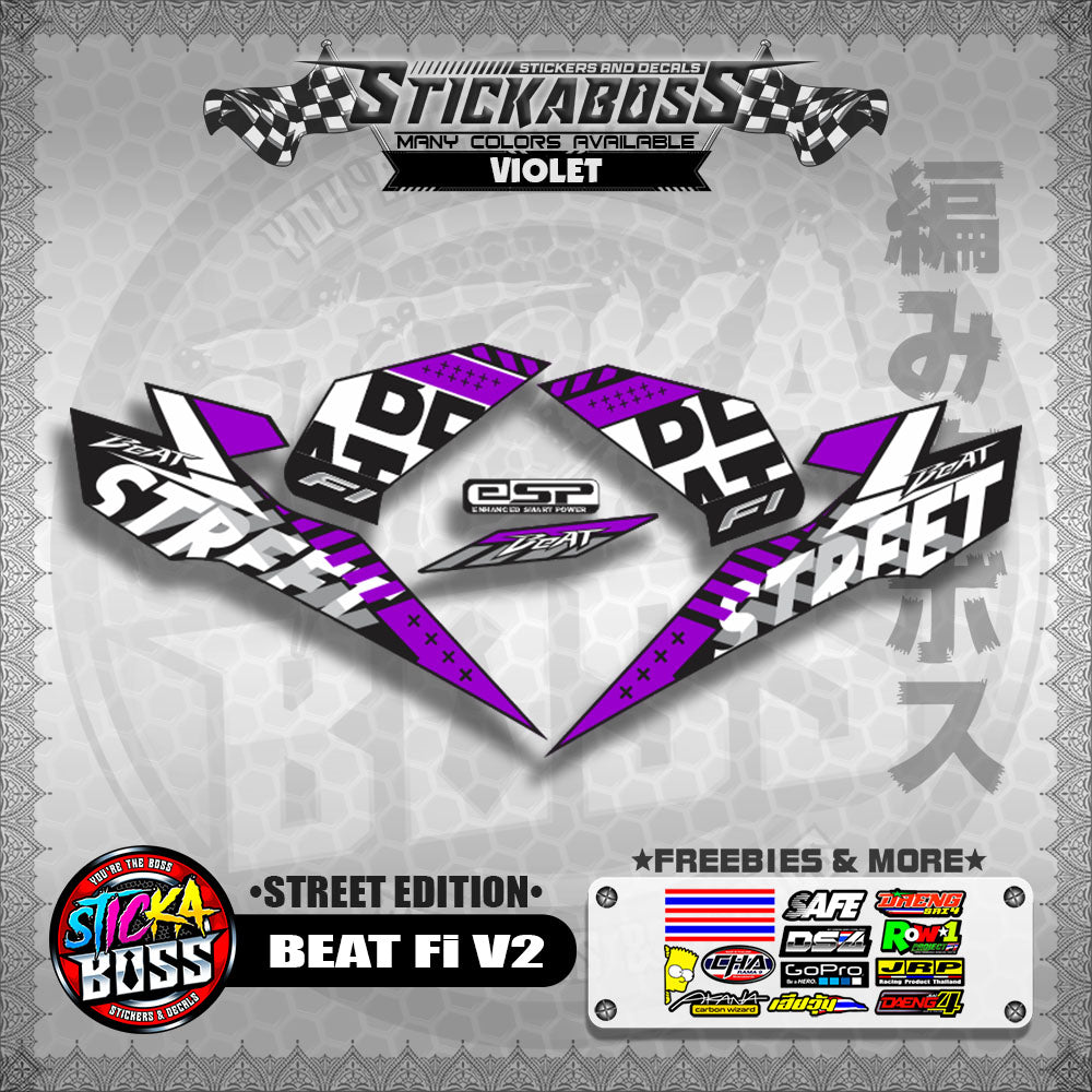 BEAT Fi V2 STOCK DECALS ( STREET EDITION )【WITH FREEBIES】