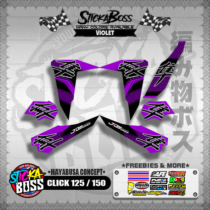 CLICK 125 / 150 DECALS ( HAYABUSA CONCEPT ) 【WITH FREEBIES】