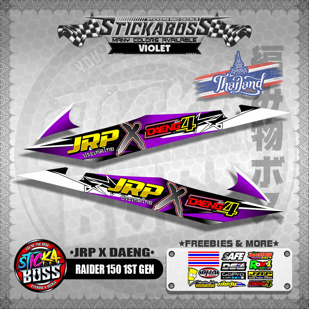 RAIDER 150 1ST GEN DECALS ( JRP X DAENG )【WITH FREEBIES】