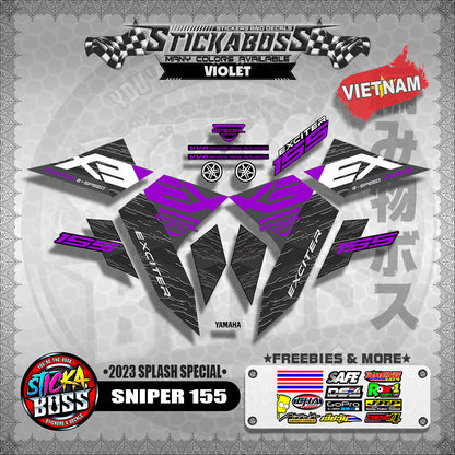 SNIPER 155 VIETNAM DECALS (2023 SPLASH SPECIAL)【WITH FREEBIES】Y16ZR / EXCITER 155