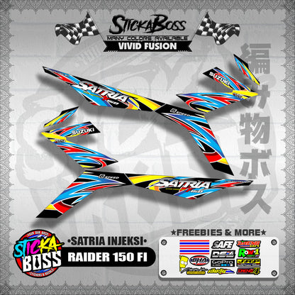 RAIDER 150 Fi DECALS ( SATRIA INJEKSI )【WITH FREEBIES】