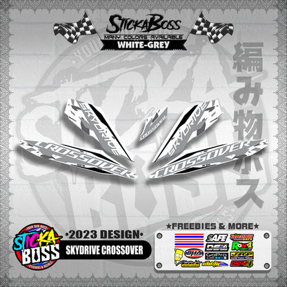 SKYDRIVE CROSSOVER STOCK DECALS ( 2023 DESIGN ) 【WITH FREEBIES】