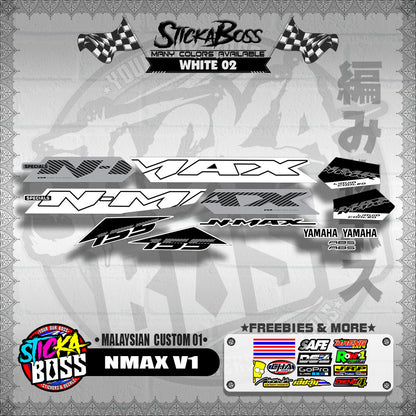 NMAX V1 DECALS ( MALAYSIAN  CUSTOM 01 )【WITH FREEBIES】