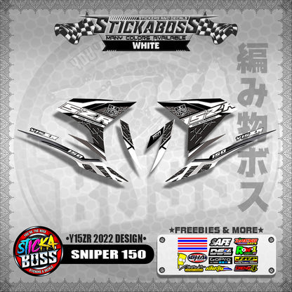 SNIPER 150 DECALS ( Y15ZR 2022 DESIGN )【WITH FREEBIES】