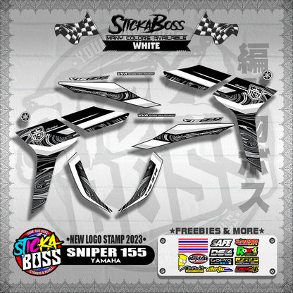 SNIPER 155 DECALS ( NEW LOGO STAMP 2023 )【WITH FREEBIES】