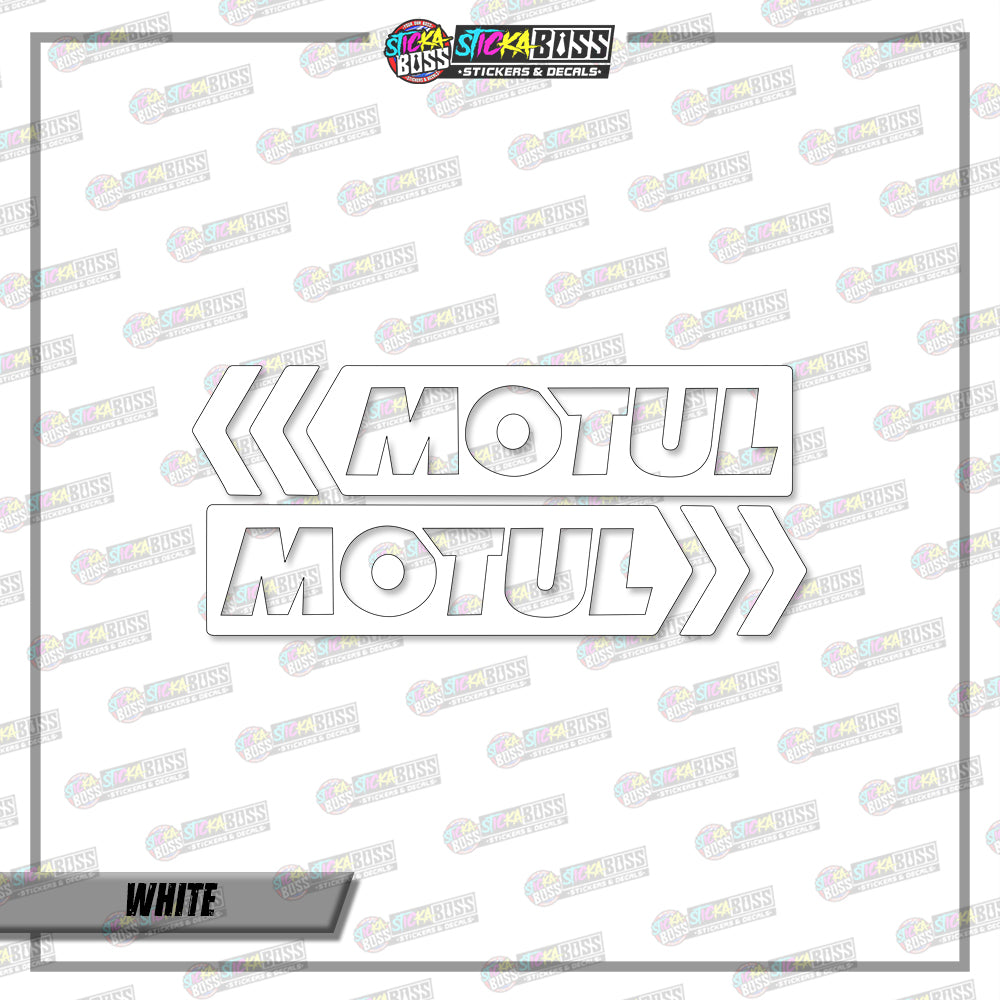 2PCS MOTUL (VINYL CUT-OUT STICKER DECALS )【Stickaboss】