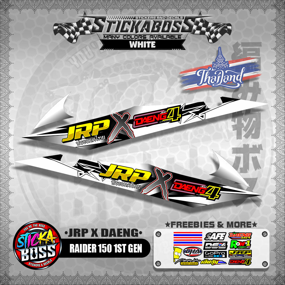 RAIDER 150 1ST GEN DECALS ( JRP X DAENG )【WITH FREEBIES】