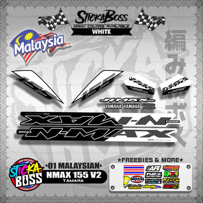 NMAX 155 V2 DECALS ( 01 MALAYSIAN ) 【WITH FREEBIES】