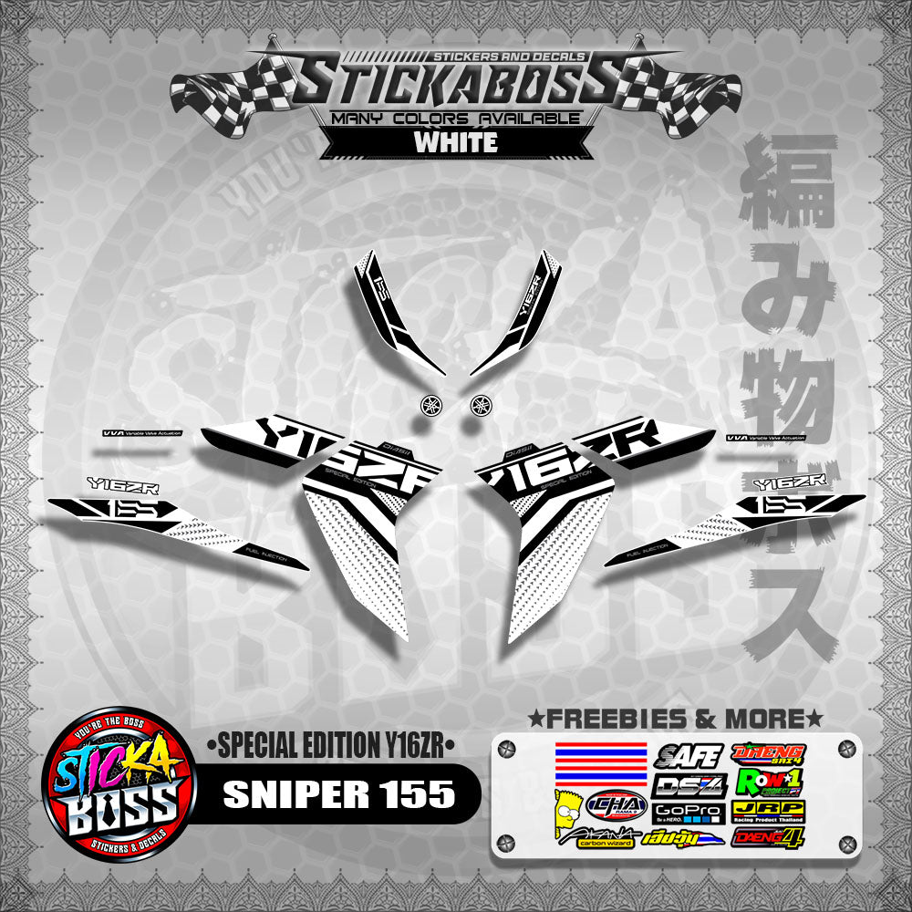 SNIPER 155 MALAYSIAN DECALS ( SPECIAL EDITION Y16ZR )【WITH FREEBIES】 MALAYSIA CONCEPT