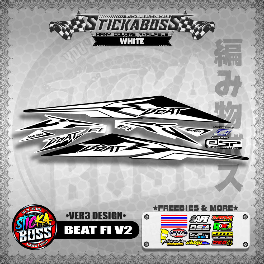 BEAT FI V2 STOCK DECALS ( VER3 DESIGN )【WITH FREEBIES】