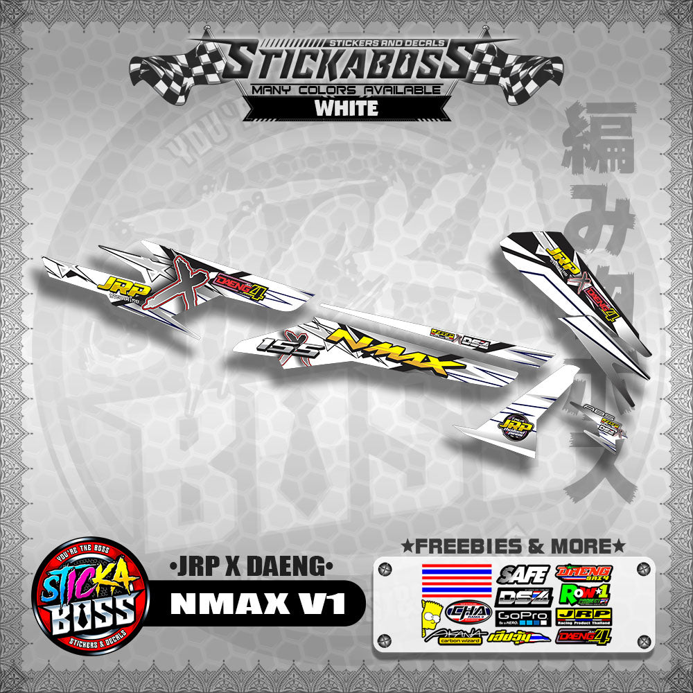 NMAX V1 STOCK DECALS ( JRP X DAENG )【WITH FREEBIES】