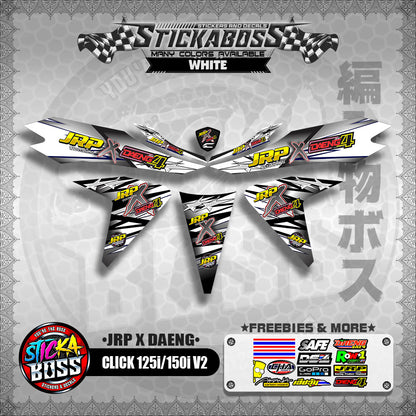 CLICK 125i / 150i V2 DECALS ( JRP X DAENG )【WITH FREEBIES】