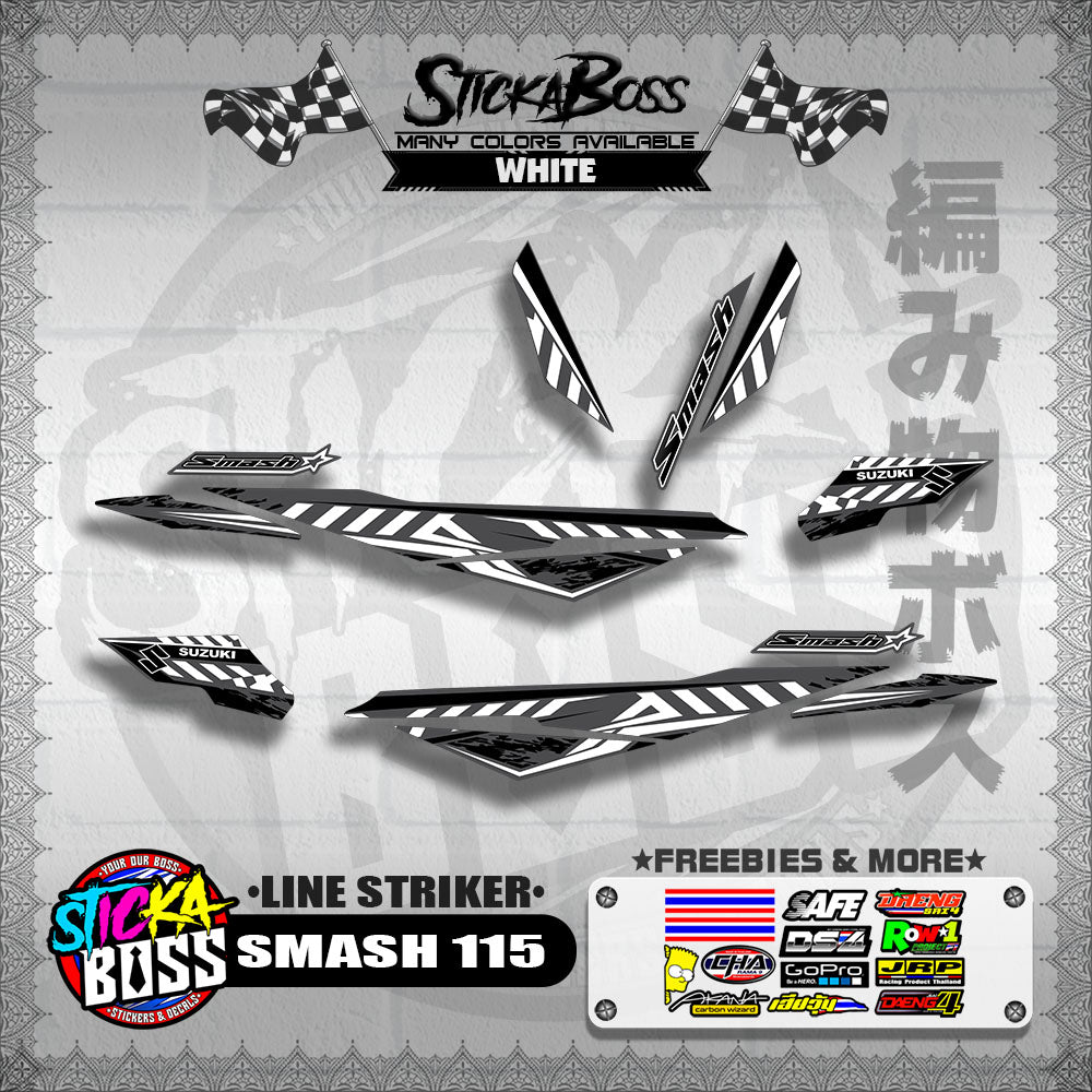 SMASH 115 DECALS ( LINE STRIKER )【WITH FREEBIES】