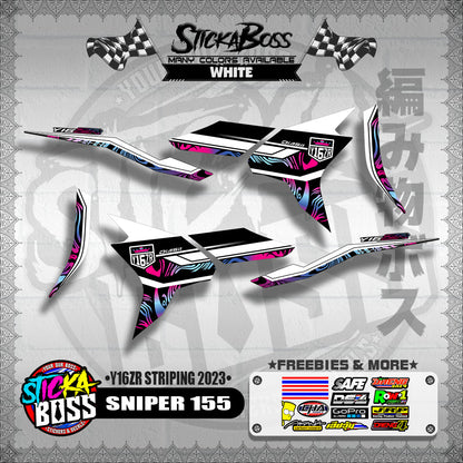 SNIPER 155 DECALS ( Y16ZR STRIPING 2023 )【WITH FREEBIES】