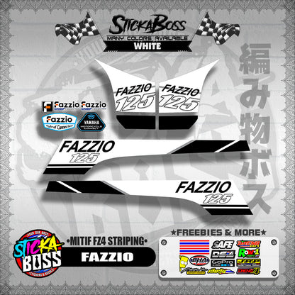 FAZZIO DECALS ( MITIF FZ4 STRIPING )【WITH FREEBIES】