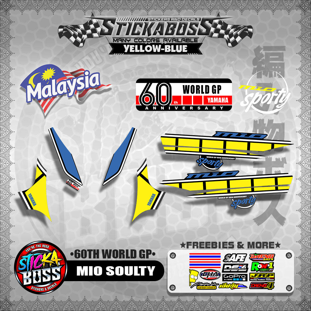 MIO SOULTY MALAYSIAN DECALS ( 60TH WORLD GP )【WITH FREEBIES】