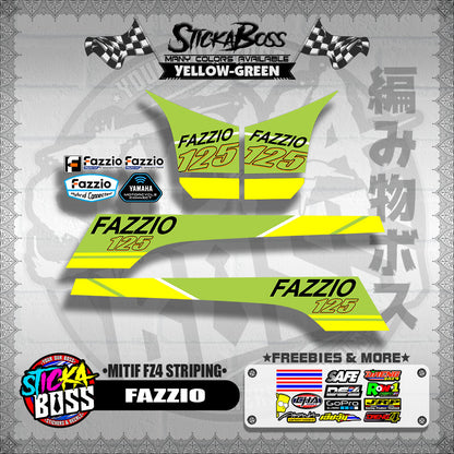 FAZZIO DECALS ( MITIF FZ4 STRIPING )【WITH FREEBIES】