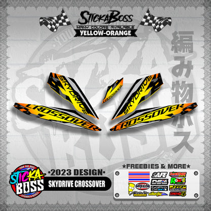 SKYDRIVE CROSSOVER STOCK DECALS ( 2023 DESIGN ) 【WITH FREEBIES】