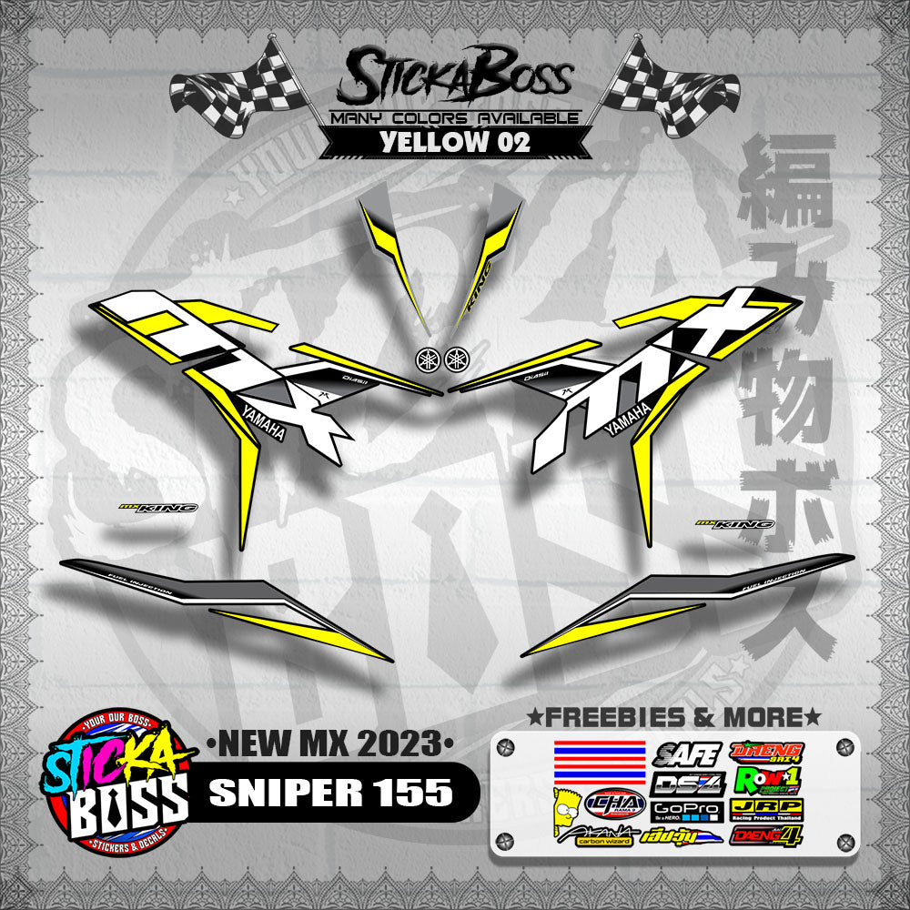 SNIPER 155 DECALS ( NEW MX 2023 )【WITH FREEBIES】